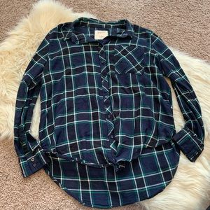 Boyfriend Style Flannel Shirt